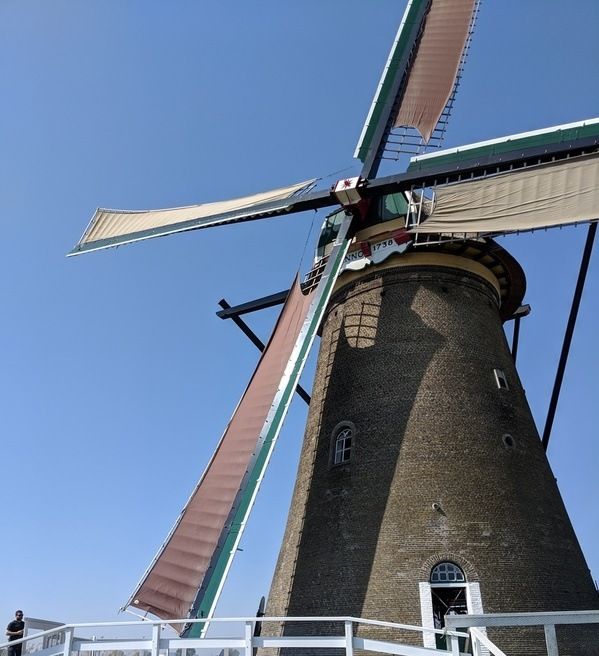 Kinderdijk, Windmühle, Detail