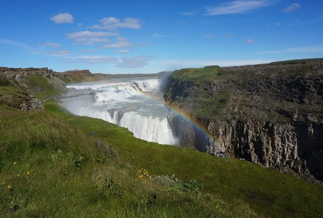 Island Gullfoss Wasserfall