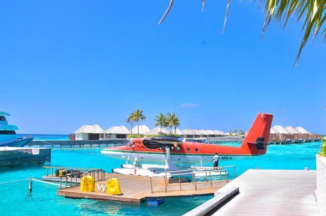 Malediven Wasserflugzeug