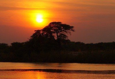 Afrika zonsondergang