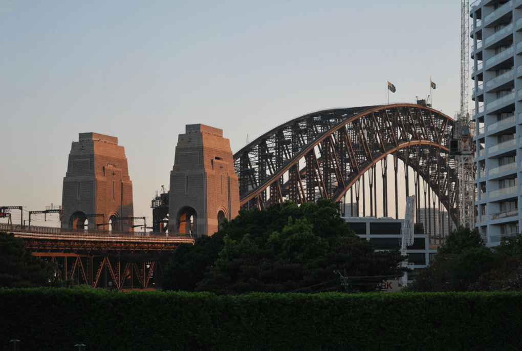 View of Sydney Bridge in North Sydney